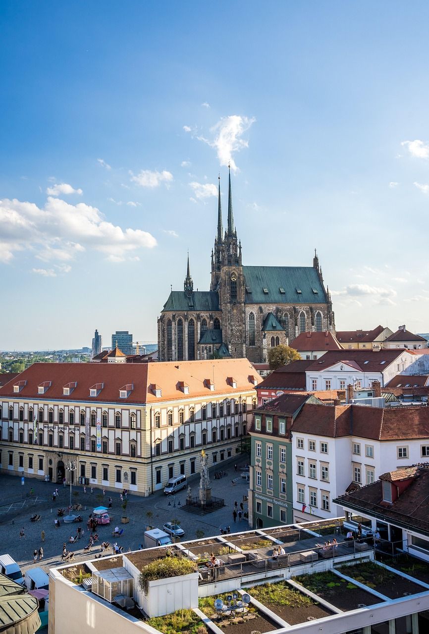 cathedral, church, brno, moravia, dom, cz, catholic, historic center, building, architecture, city, czech republic, europe, old, old town, landmark, historical, tourism, city tourism, city trip